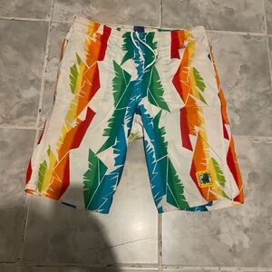 Vintage 80s 90s Ocean Pacific OP Cotton Shorts Men’s M AOP Abstract Surf Skate